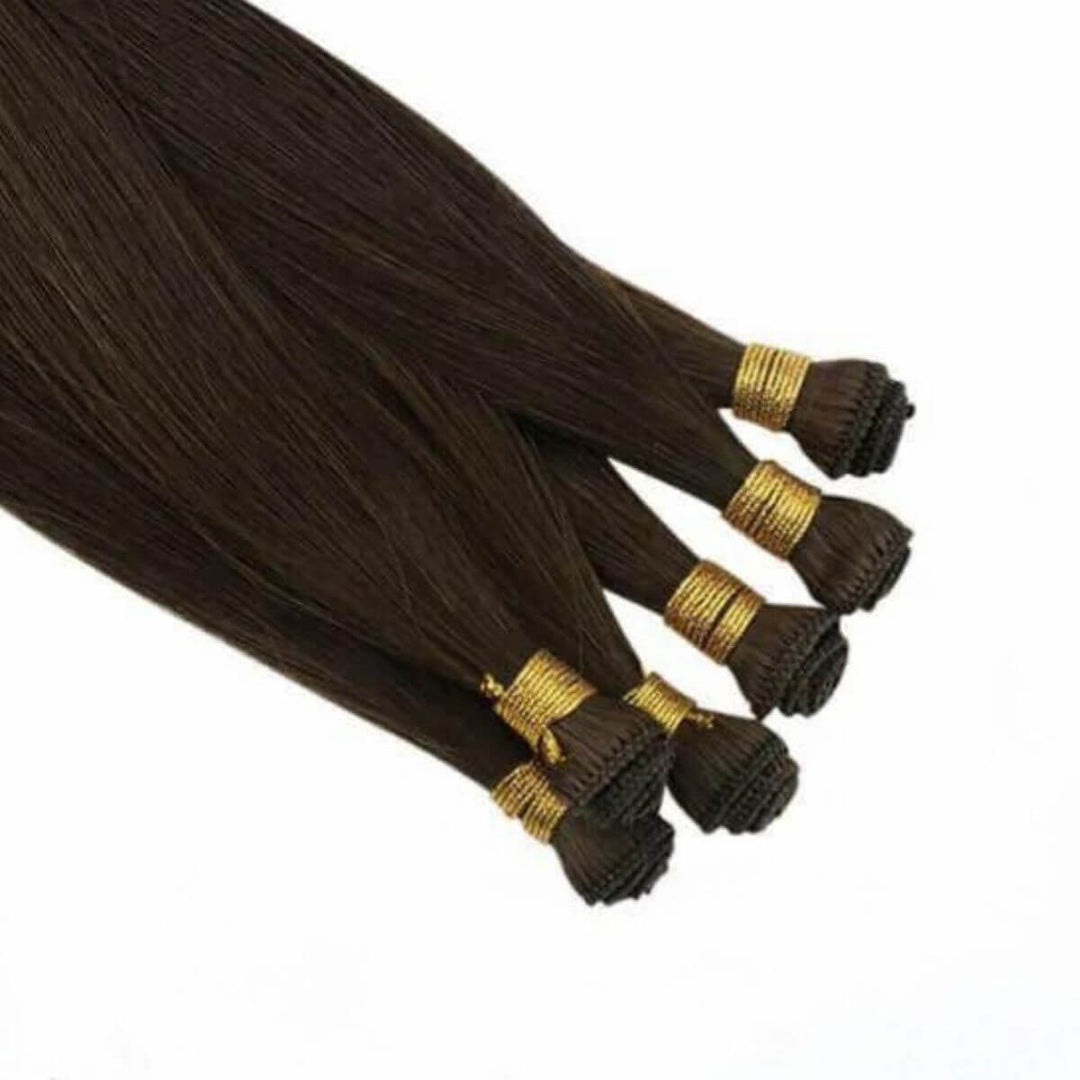hand tied hair weft