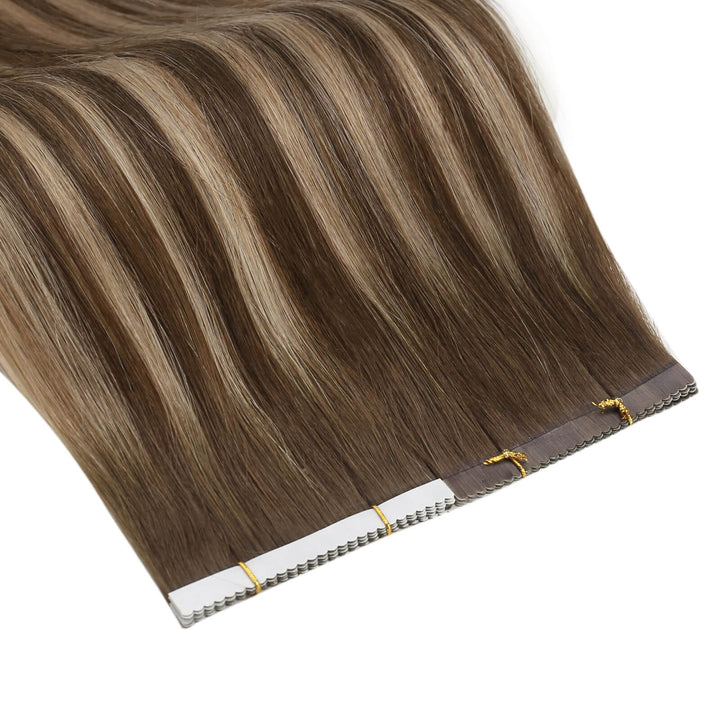 [Promotion]Easyouth 100% Human Hair  Virgin Flower Tape Hair Extensions#4/4/27|Easyouth