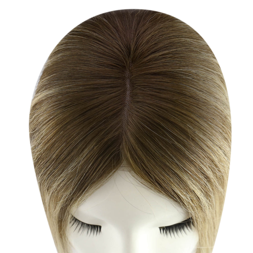 human hair topper for thinning crown hair topper with clips crown topper hair extensions real hair topper