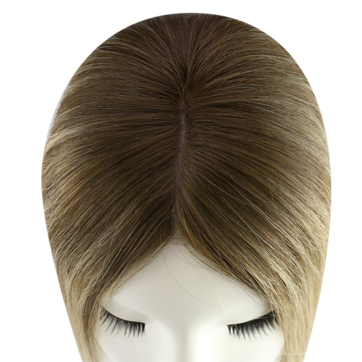human hair topper for thinning crown hair topper with clips crown topper hair extensions real hair topper