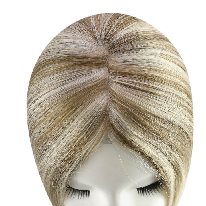 black hair topper human hair topper for thinning crown hair topper with clips crown topper hair extensions