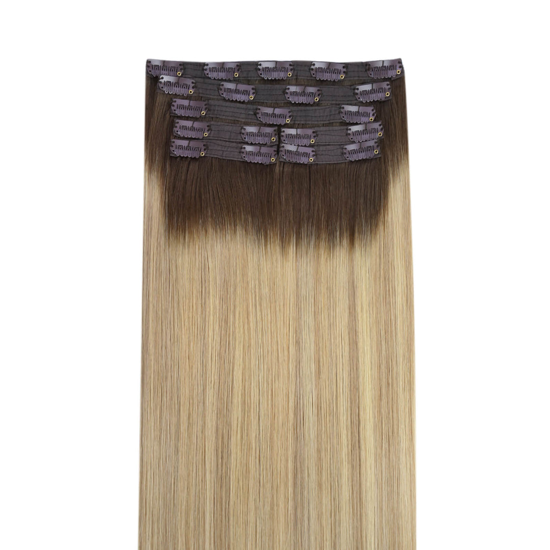 balayage clip in hair extensions better length clip ins clip in hair extensions for short hair