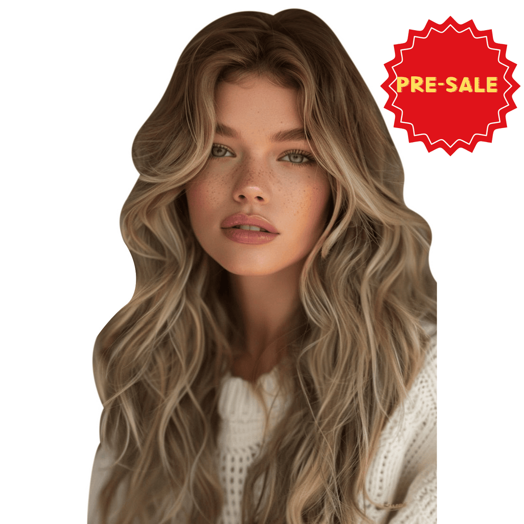 Easyouth Seamless Clip-ins Hair Extensions Balayge Brown Extensions Real Human Hair Weft 16inch 18inch 14inch 20inch 22inch 24 inch