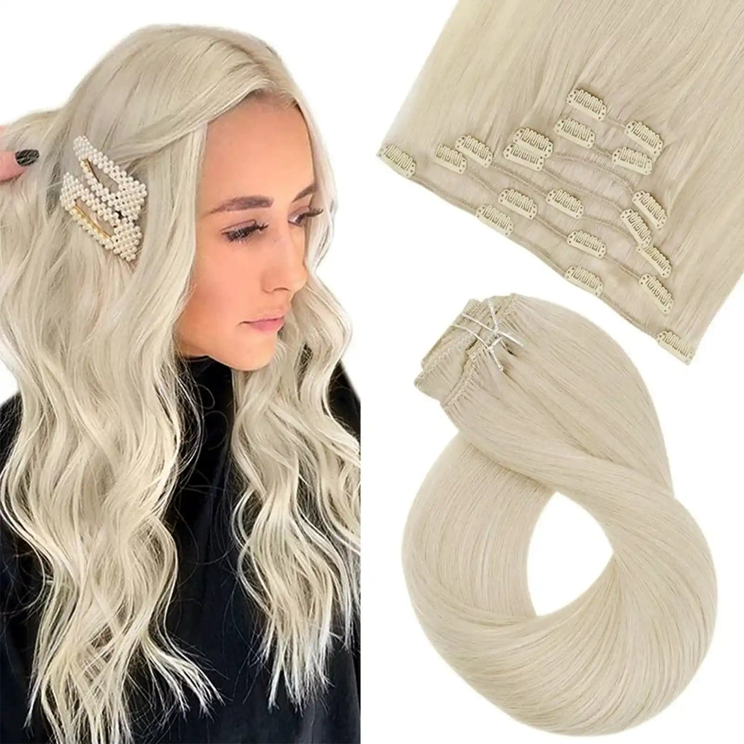 easyouth clip in hair extensions1000_seamless clip in hair extensions-hair-weft white blonde