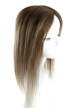 Toppers Hair Pieces 13*13cm Remy Human Hair Balayage Brown 4/27/4 |Easyouth