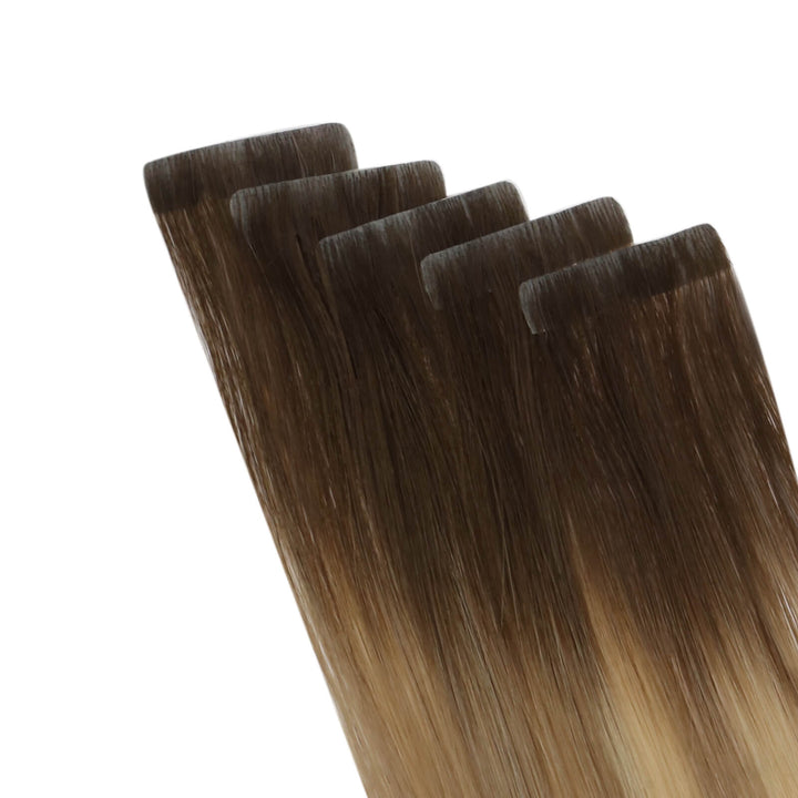 Tape in Extensions on Short Hair, Buy Tape in Hair Extensions, Balayage Tape in Hair Extensions, Tapein,