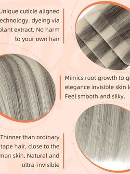 Best Quality Tape in Long Hair Extensions For Short Hair Virgin Injection Tape#19/60