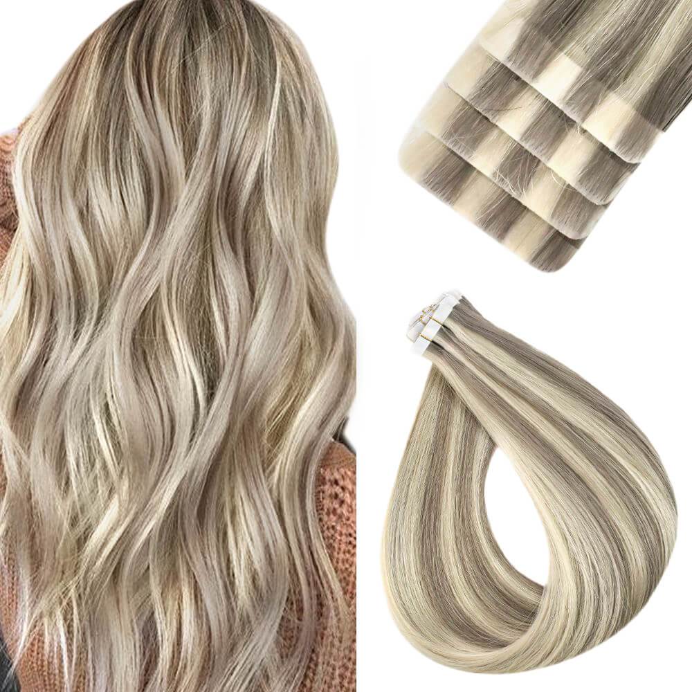 Invisible Hybrid Weft Hair Extensions Install for Fine Hair