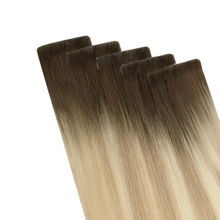 Tap Ins Hair, Invisible Tape in Extensions, Straight Tape in Hair Extensions,5、best hair extensions for fine hair