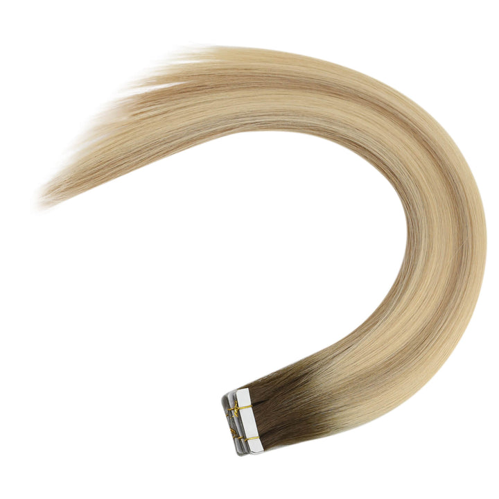 Straight Tape in Hair Extensions, Invisible Tape Hair Extensions, Best Tape in Extensions,