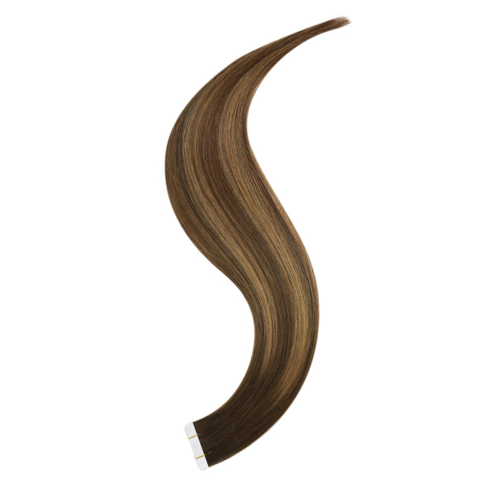 100% human hair tape in hair extensions double sided tape brown hair extensions long hair extensions natural hair extensions permanent hair extensions