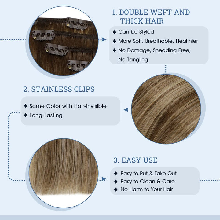 clip in extensions human hair