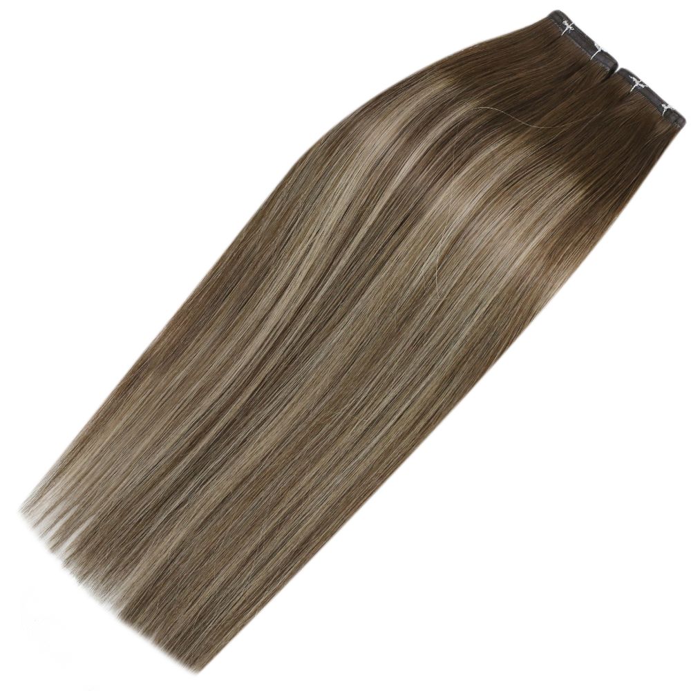 hair weft extensions invisible flat wefts seamless weft hair extensions flat silk weft flat strand extensions