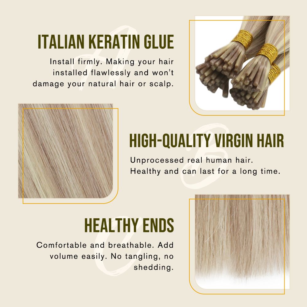 Virgin Stick Tip Hair Extensions