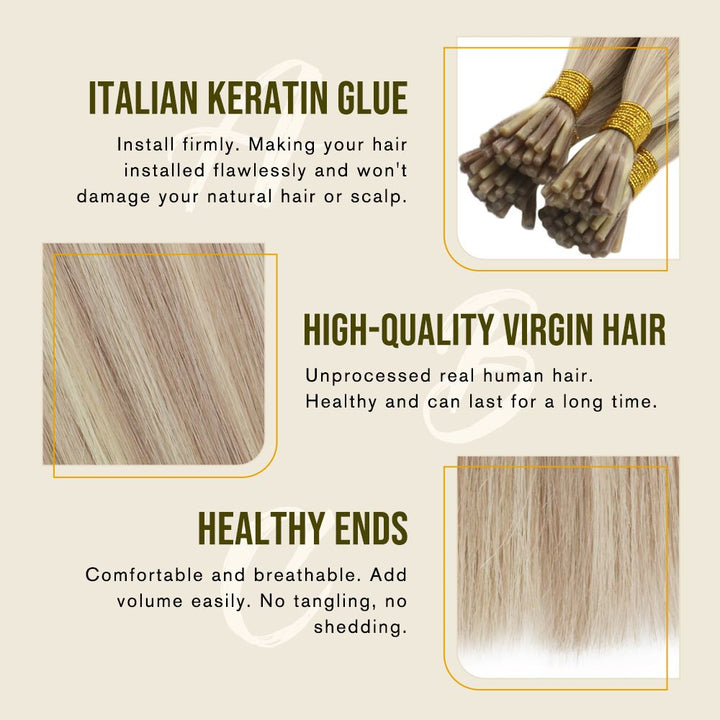 Virgin Stick Tip Hair Extensions