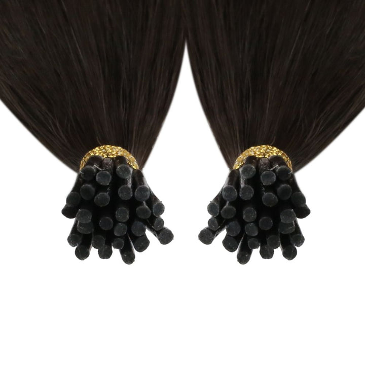 i tip hair extensions brown hair