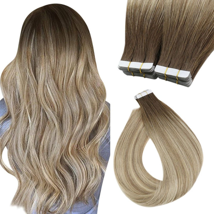 tape in hair extensions virgin human hai,best hair extensions for fine hair Virgin tape in best hair extensions tape in