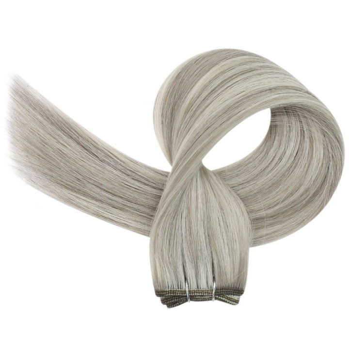 hair weft double drawn hair extensions salon human hair extensions invisible hair extensions