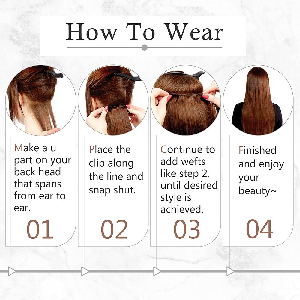 clip in hair extensions for wedding