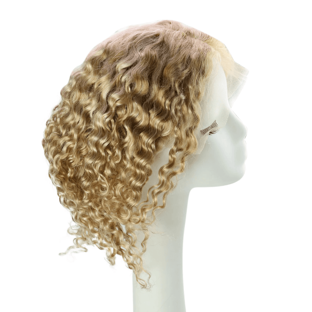 [50%off]Curly Wig Lace Front Human Wigs with Baby Hair Kinky Curly #12/613