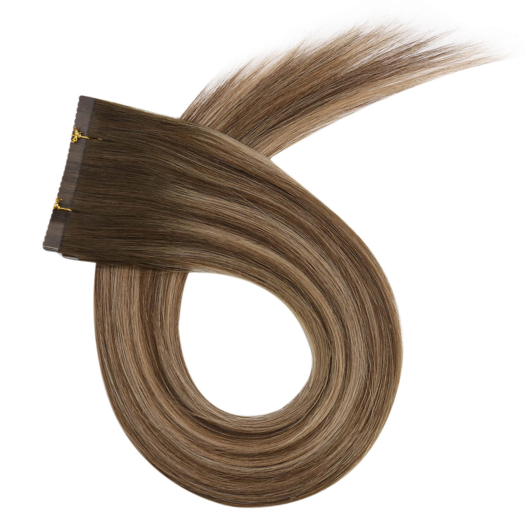 [Promotion]Easyouth 100% Human Hair  Virgin Flower Tape Hair Extensions#4/4/27|Easyouth