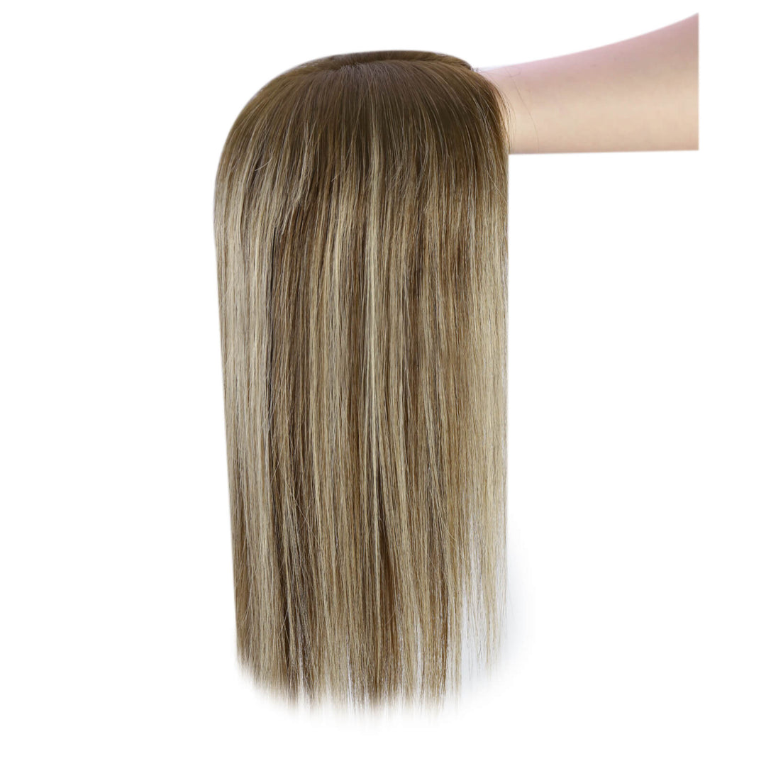 women hair topper clip-in human hair topper crown topper hair extension topper hair salon