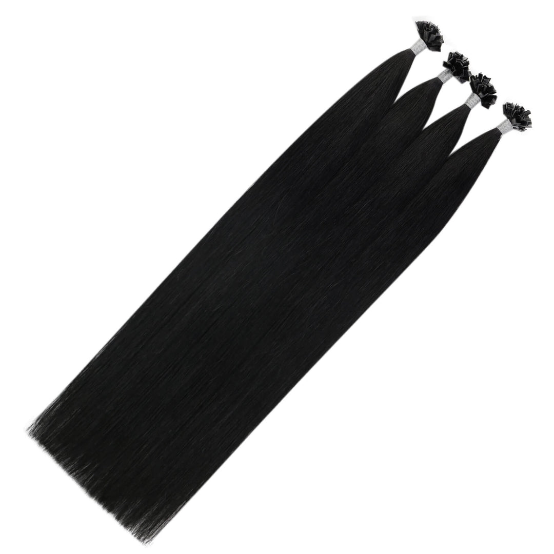 k tip extensions on short hair virgin hair bundles types of hair extensions straight hair extensions