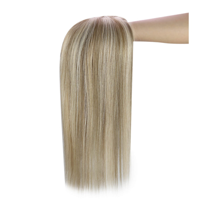 real hair topper women hair topper clip-in human hair topper crown topper hair extension
