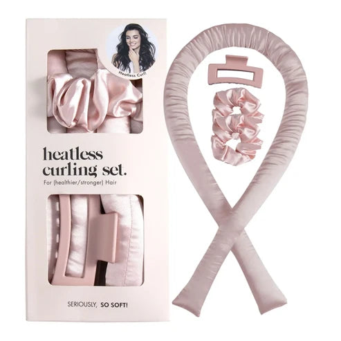 Heatless Curling Set Overnight Hair Curlers to Sleep in Heatless Curls No Heat Soft Curlers