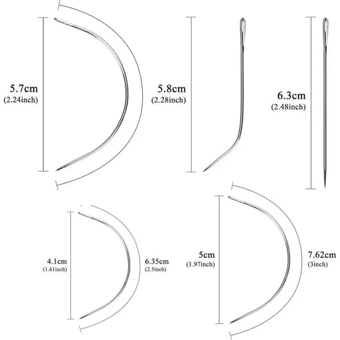 Professional Hair Extensions Sewing Needle and Thread Kit for Sew in Extensions