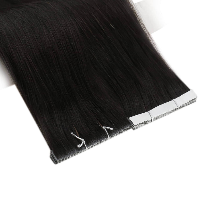 [Promotion]Easyouth 100% Human Hair Virgin Flower Tape Hair Extensions Blonde #1b |Easyouth