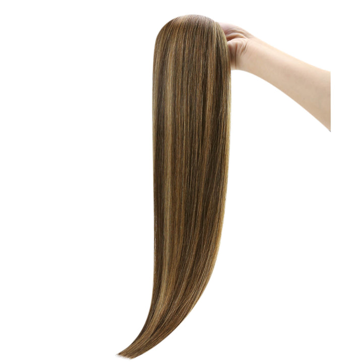 [NEW] Tape in Extensions Virgin Human Hair Balayage Brown #DU |Easyouth