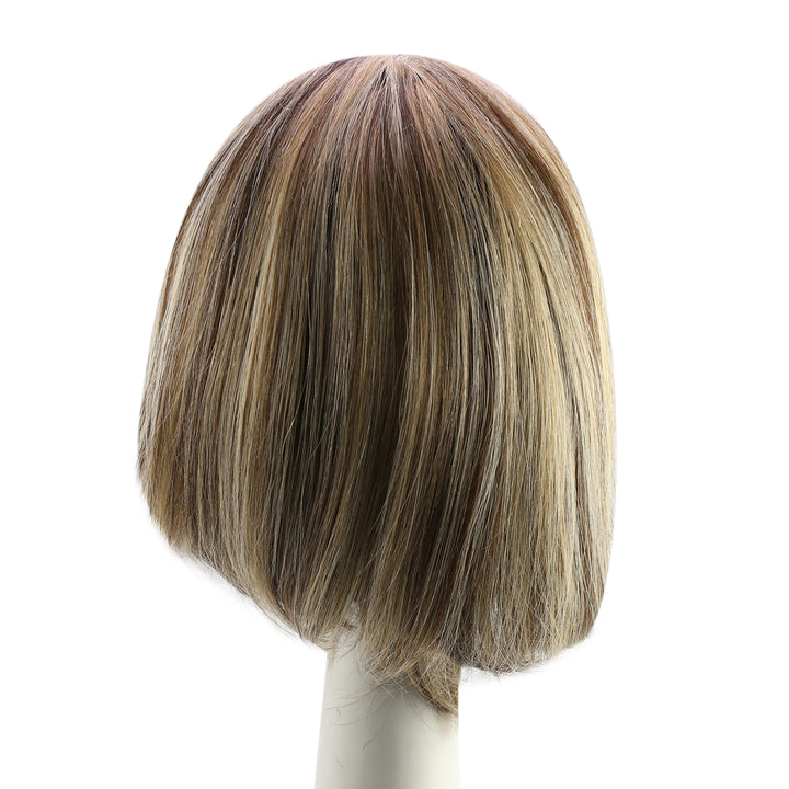 [50%off]Highlight Brown With Blonde BOB Wigs with Baby Hair #2/27/613
