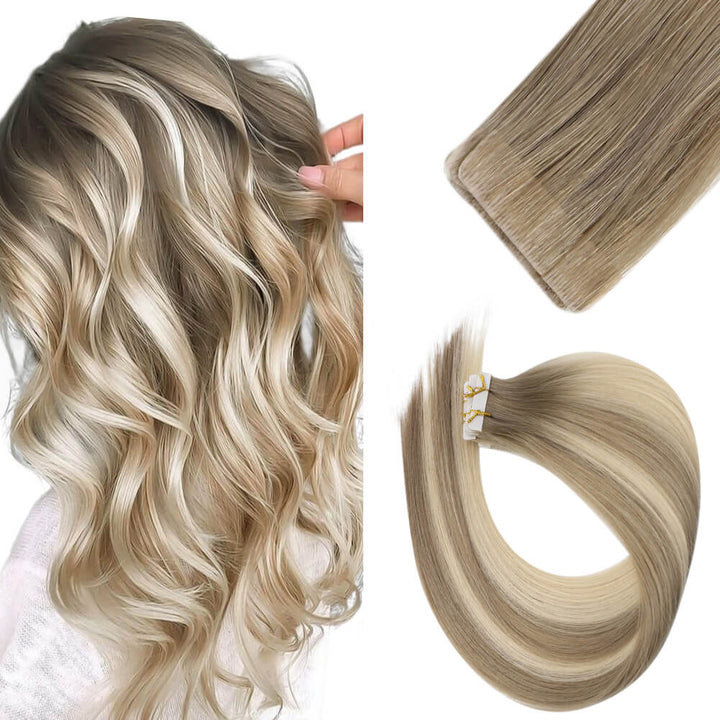 Seamless Tape in Hair Extensions, Hair Tape Ins, Cheap Tape in Hair Extensions, Great Lengths Tapes,