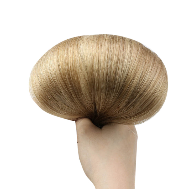 [NEW]Weft Human Hair Extensions Virgin Hair Balayage Brown #3/8/22 |Easyouth