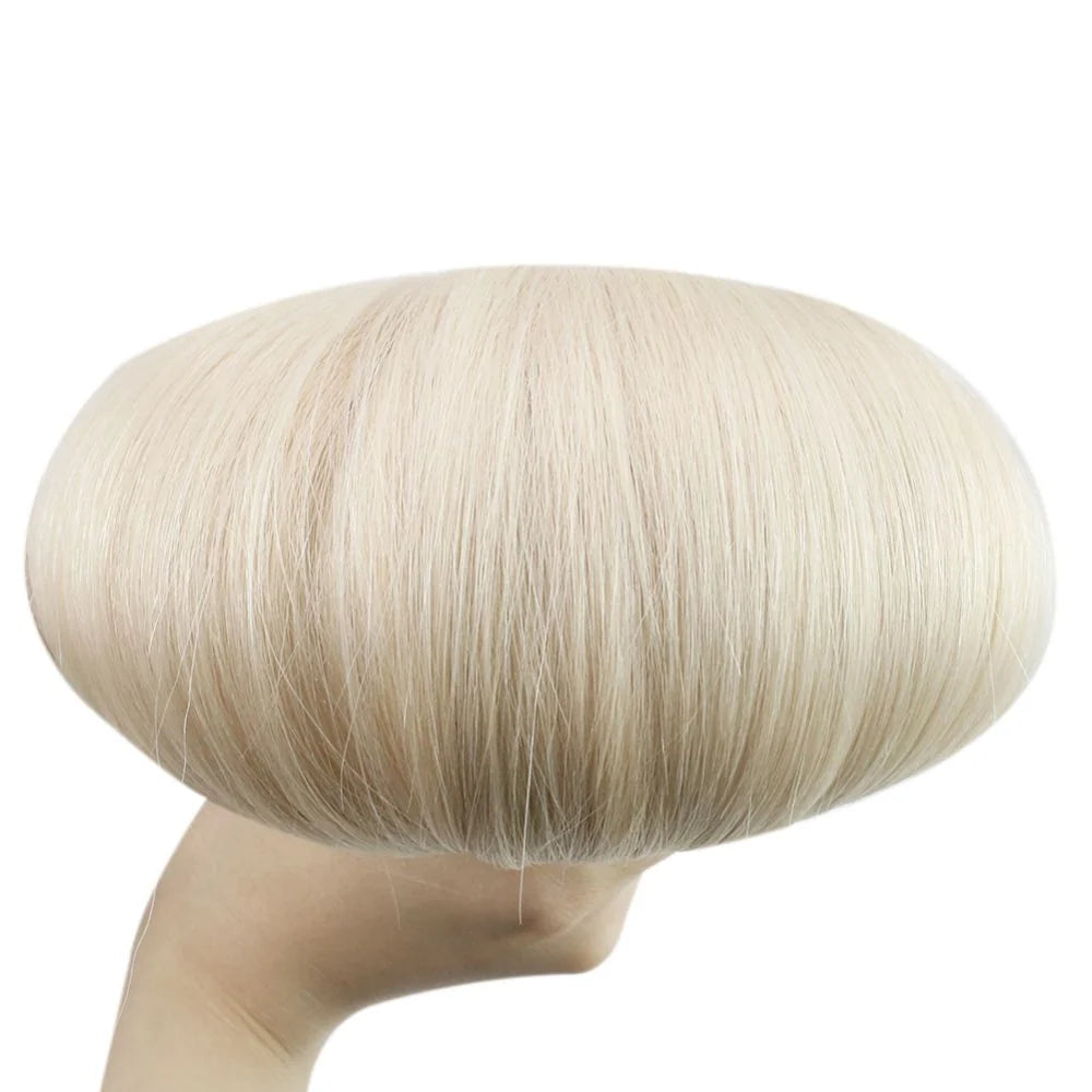 [ONLY USA]Permanent Hair Extensions Hand Tied Weft Real Human Virgin Hair#60