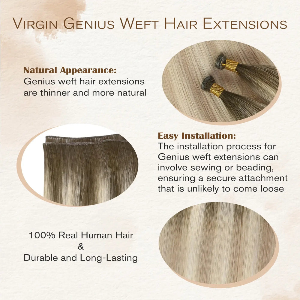 hybrid weft extensions short hair extensions weft sew in hair extensions invisible hair extensions