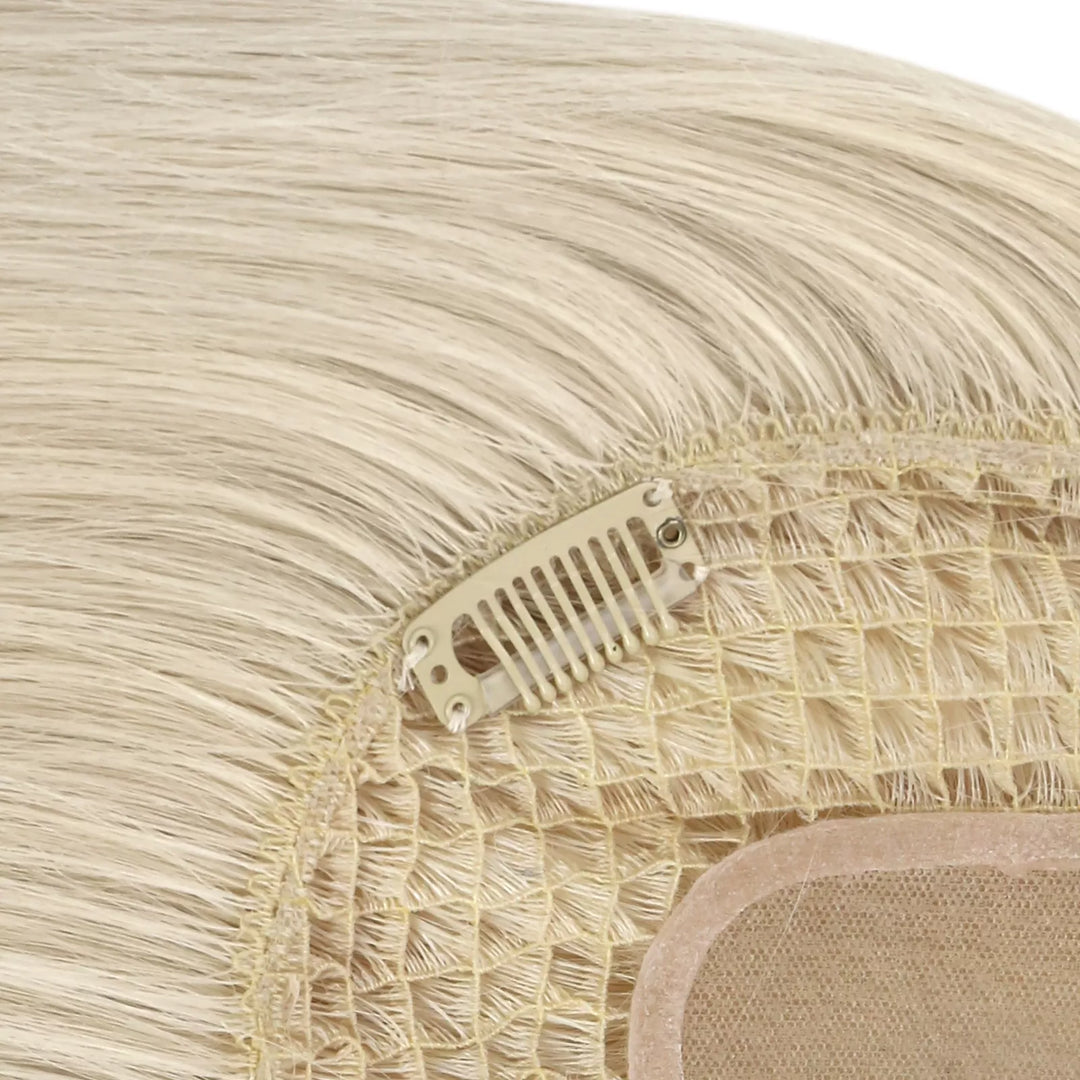 blonde toppers fishnet base 6x6 inch