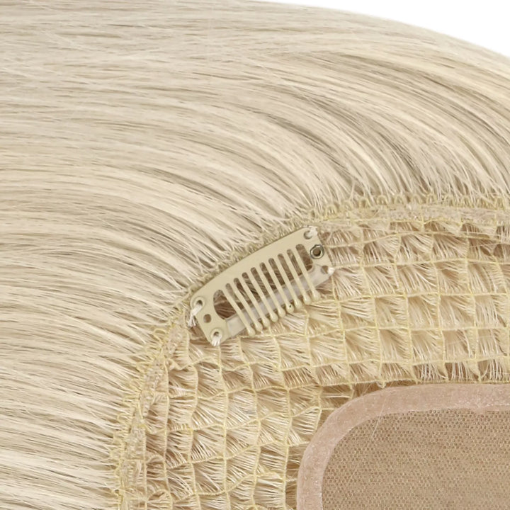blonde toppers fishnet base 6x6 inch