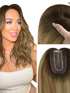 Best Hair Topper For Thinning Crown Women's Hair Toppers 3*5 Virgin Hair #3/8/22