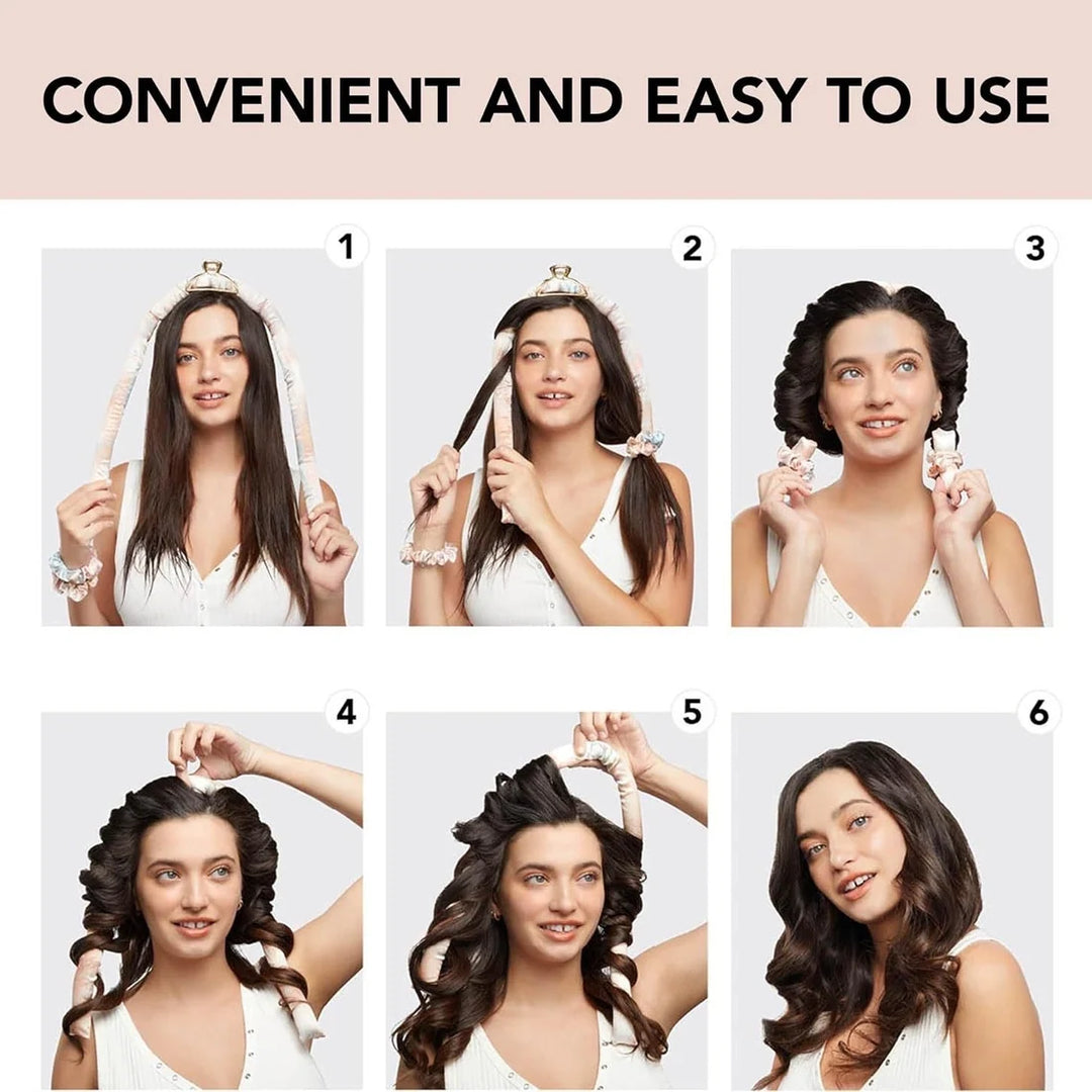 Heatless Curling Set Overnight Hair Curlers to Sleep in Heatless Curls No Heat Soft Curlers