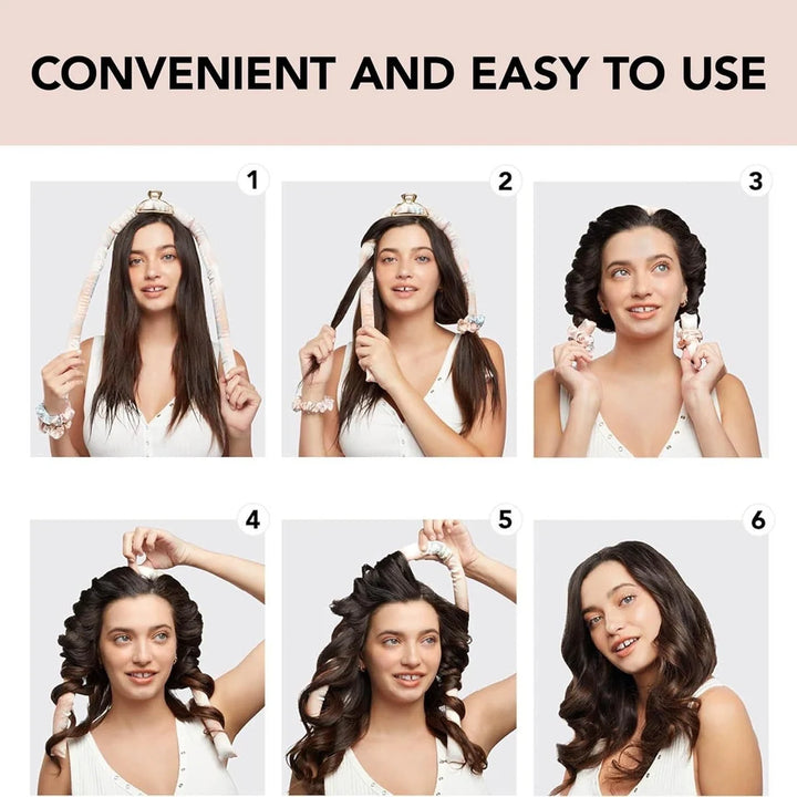Heatless Curling Set Overnight Hair Curlers to Sleep in Heatless Curls No Heat Soft Curlers
