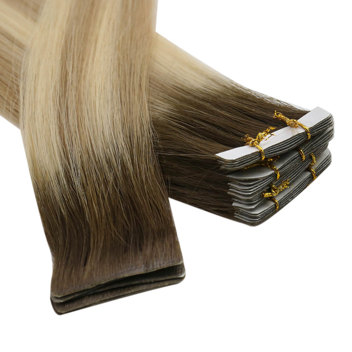Long Tape in Extensions, Tape in Extensions on Very Short Hair, Best Quality Tape in Hair Extensions,