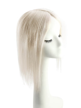 Toppers Hair Pieces 13*13cm Remy Human Hair Platinum Blonde #60 |Easyouth