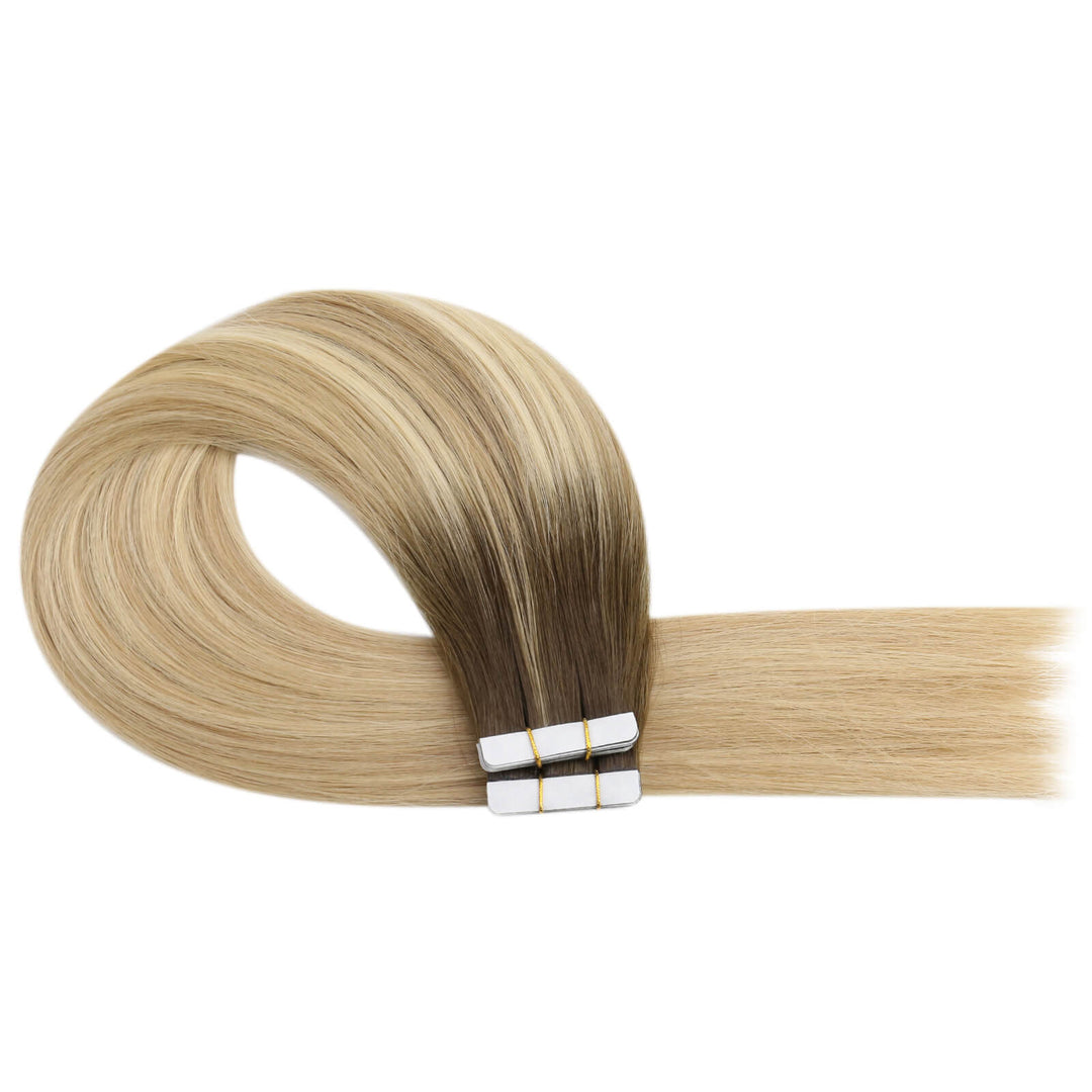 blonde tape in hair extensions invisible tape in hair extensions best hair extensions tape in best hair extensions for fine hair Virgin tape in