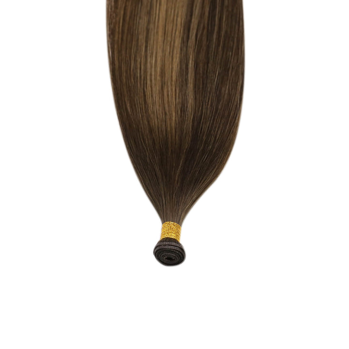 Easyouth Genius Weft Extensions Virgin Hair Brown with Blonde #BM