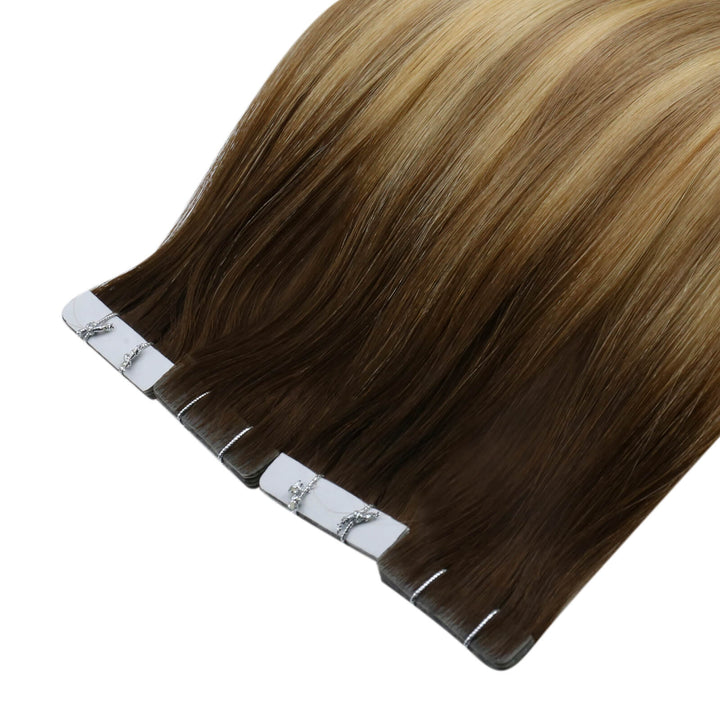 Best Tape in Hair Extensions Brand, Tape Ins on Short Hair, Tape for Extensions,12、Glued in hair extensions