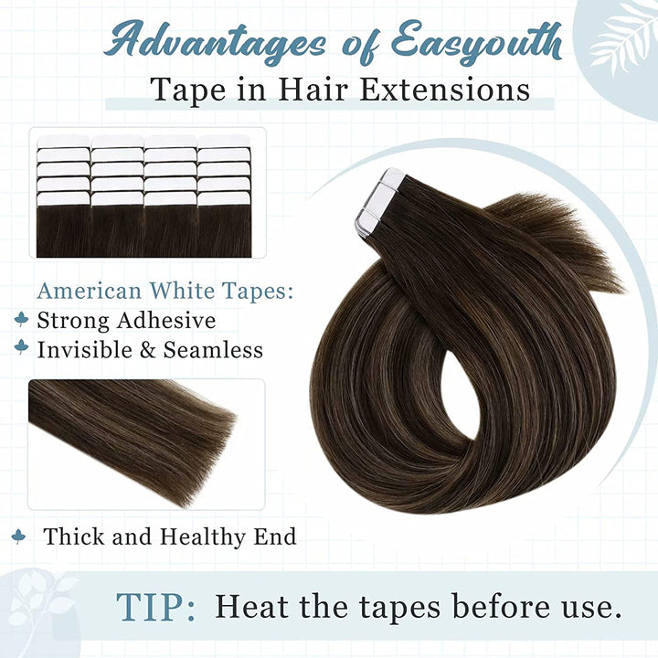 Tape in Hair Extensions #2/8/2