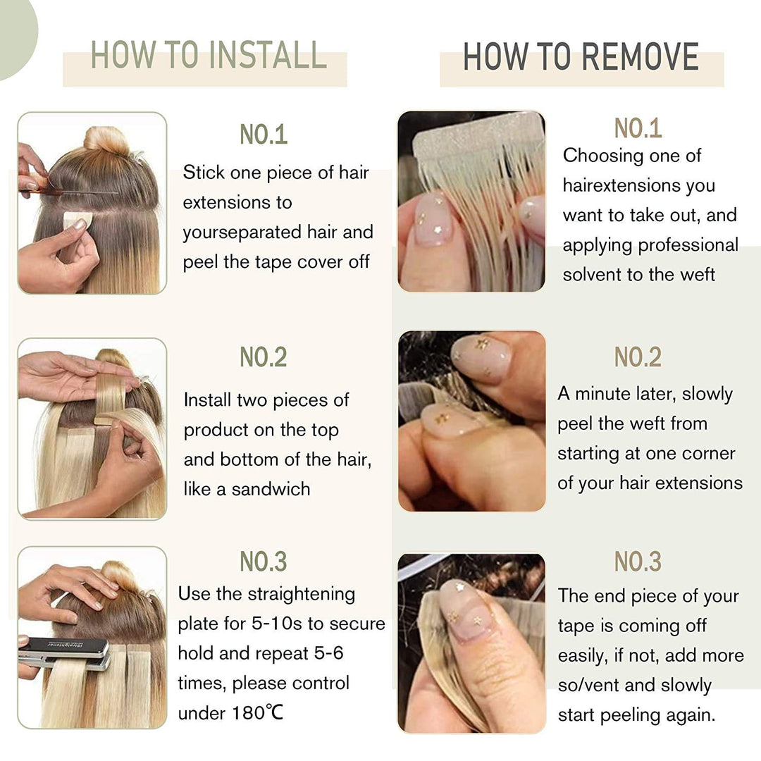 Tape in Hair Extensions #2/8/2