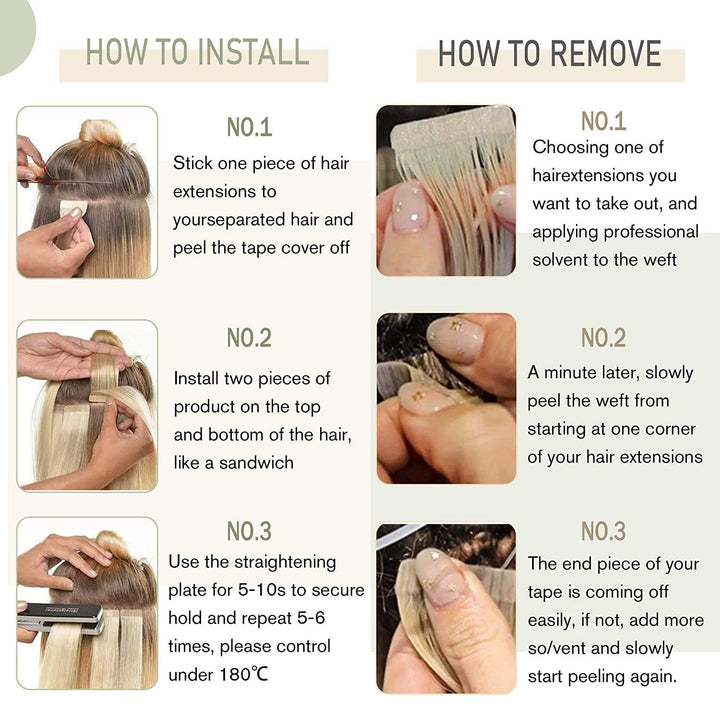 Tape in Hair Extensions #2/8/2